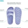 imagetotes Womens Everywear Lightweight Waterproof Adjustable Double Buckle Slide SandalPeriwinkle