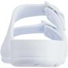 imagetotes Womens Everywear Lightweight Waterproof Adjustable Double Buckle Slide SandalWhite