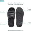 imagetotes Womens Everywear Lightweight Waterproof Puffy Cloud Slide SandalBlack