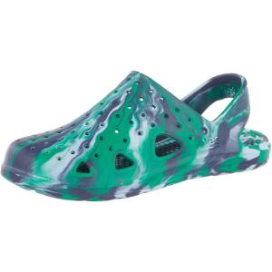 imagetotes UnisexChild Everywear Splash and Play ClogBlue Green Marble  Strap