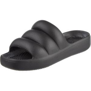 imagetotes Womens Everywear Lightweight Waterproof Puffy Cloud Slide SandalBlack