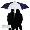 image:imageTotes Folding Golf Umbrella Water Repellant Auto OpenClose UV Sun Protection 54Inch NavyWhiteNavywhite