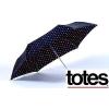 image:imageTotes NeverWet technology Auto Open Auto Close Colorful dots on Black 43 arc Umbrella Medium