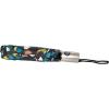 image:imagetotes Automatic Open Close WaterResistant Travel Folding Umbrella with Sun Protection Leopard SpotColorful Raindrops 