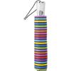 image:imagetotes Automatic Open Close WaterResistant Travel Folding Umbrella with Sun Protection Leopard SpotSkinny Stripe