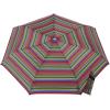 image:imagetotes Automatic Open Close WaterResistant Travel Folding Umbrella with Sun Protection Leopard SpotSkinny Stripe