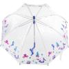 image:imagetotes Kids Clear Lightweight Dome Canopy Bubble Umbrella with Wind and Rain ProtectionOCEAN PRINCESS