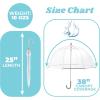image:imagetotes Kids Clear Lightweight Dome Canopy Bubble Umbrella with Wind and Rain ProtectionRainbow