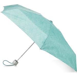 image:imagetotes Mini Manual Open Close Umbrella With Neverwet Blue Floral Burst  8407