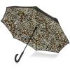 image:imageInBrella Reverse Close Umbrella One Size  Honey Leopard