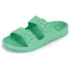 image:imagetotes Womens Everywear Lightweight Waterproof Adjustable Double Buckle Slide SandalMint