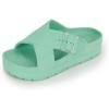 image:imagetotes womens Everywear Lightweight Waterproof Adjustable Cross Buckle Slide SandalMint