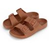 image:imagetotes Womens Everywear Lightweight Waterproof Adjustable Double Buckle Slide SandalAdobe
