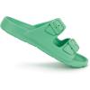 image:imagetotes Womens Everywear Lightweight Waterproof Adjustable Double Buckle Slide SandalMint