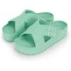 image:imagetotes womens Everywear Lightweight Waterproof Adjustable Cross Buckle Slide SandalMint
