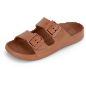 image:imagetotes Womens Everywear Lightweight Waterproof Adjustable Double Buckle Slide SandalAdobe