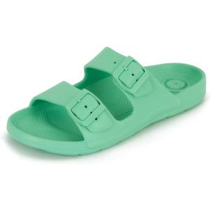 image:imagetotes Womens Everywear Lightweight Waterproof Adjustable Double Buckle Slide SandalMint