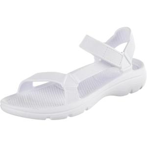 image:imagetotes Womens Everywear Lightweight Waterproof Adjustable Riley Sport SandalWhite