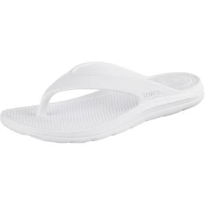 image:imagetotes womens Everywear Lightweight Waterproof Ara Flip Flop SandalsWhite