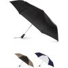 image:imageTotes Auto OpenClose Windproof Compact Large Golf Umbrella with UV and Water Repellant ProtectionBlack
