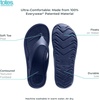 image:imageTotes Mens Everywear Flip Flop Sandals Lightweight Waterproof Sandals with Cushioned Comfort for Beach Pool amp Everyday WearNavy Blue