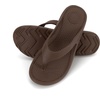 image:imageTotes Mens Everywear Flip Flop Sandals Lightweight Waterproof Sandals with Cushioned Comfort for Beach Pool amp Everyday WearWalnut