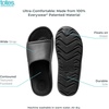 image:imageTotes Mens Everywear Slide Sandals Lightweight Waterproof Comfort Slides with Cushioned Footbed for Pool Beach amp Everyday WearBlack  Classic