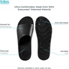 image:imageTotes Mens Everywear Slide Sandals Lightweight Waterproof Comfort Slides with Cushioned Footbed for Pool Beach amp Everyday WearBlack  Perforated