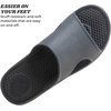 image:imageTotes Mens Everywear Slide Sandals Lightweight Waterproof Comfort Slides with Cushioned Footbed for Pool Beach amp Everyday WearMineral  Perforated