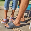 image:imageTotes Mens Everywear Slide Sandals Lightweight Waterproof Comfort Slides with Cushioned Footbed for Pool Beach amp Everyday WearNavy Blue  Classic