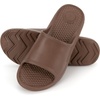 image:imageTotes Mens Everywear Slide Sandals Lightweight Waterproof Comfort Slides with Cushioned Footbed for Pool Beach amp Everyday WearWalnut