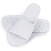 image:imageTotes Mens Everywear Slide Sandals Lightweight Waterproof Comfort Slides with Cushioned Footbed for Pool Beach amp Everyday WearWhite