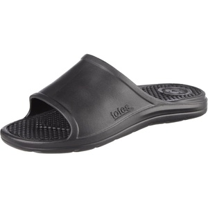 image:imageTotes Mens Everywear Slide Sandals Lightweight Waterproof Comfort Slides with Cushioned Footbed for Pool Beach amp Everyday WearBlack  Classic