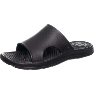 image:imageTotes Mens Everywear Slide Sandals Lightweight Waterproof Comfort Slides with Cushioned Footbed for Pool Beach amp Everyday WearBlack  Vented