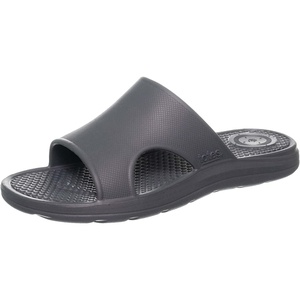 image:imageTotes Mens Everywear Slide Sandals Lightweight Waterproof Comfort Slides with Cushioned Footbed for Pool Beach amp Everyday WearMineral  Vented