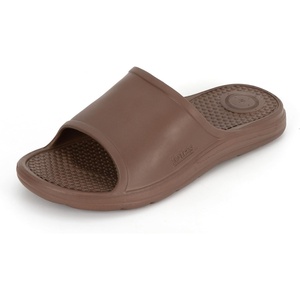 image:imageTotes Mens Everywear Slide Sandals Lightweight Waterproof Comfort Slides with Cushioned Footbed for Pool Beach amp Everyday WearWalnut