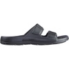 image:imageTotes Kids Everywear Double Buckle Slide Sandals Lightweight Waterproof Slides with Textured FootbedBlack