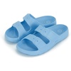 image:imageTotes Kids Everywear Double Buckle Slide Sandals Lightweight Waterproof Slides with Textured FootbedBonnie Blue