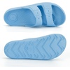 image:imageTotes Kids Everywear Double Buckle Slide Sandals Lightweight Waterproof Slides with Textured FootbedBonnie Blue