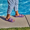 image:imageTotes Kids Everywear Double Buckle Slide Sandals Lightweight Waterproof Slides with Textured FootbedNavy Blue