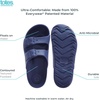 image:imageTotes Kids Everywear Double Buckle Slide Sandals Lightweight Waterproof Slides with Textured FootbedNavy Blue