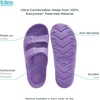 image:imageTotes Kids Everywear Double Buckle Slide Sandals Lightweight Waterproof Slides with Textured FootbedPaisley Purple