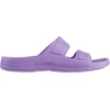 image:imageTotes Kids Everywear Double Buckle Slide Sandals Lightweight Waterproof Slides with Textured FootbedPaisley Purple