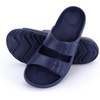 image:imageTotes Kids Everywear Double Buckle Slide Sandals Lightweight Waterproof Slides with Textured FootbedSoda Blue