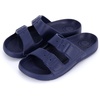 image:imageTotes Kids Everywear Double Buckle Slide Sandals Lightweight Waterproof Slides with Textured FootbedSoda Blue