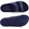 image:imageTotes Kids Everywear Double Buckle Slide Sandals Lightweight Waterproof Slides with Textured FootbedSoda Blue