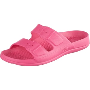 image:imageTotes Kids Everywear Double Buckle Slide Sandals Lightweight Waterproof Slides with Textured FootbedAzalea