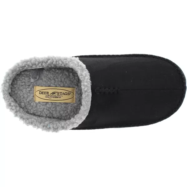 Deer Stags Unisex Nordic Microsuede Slipper / Black / Men's 13 US / Wide