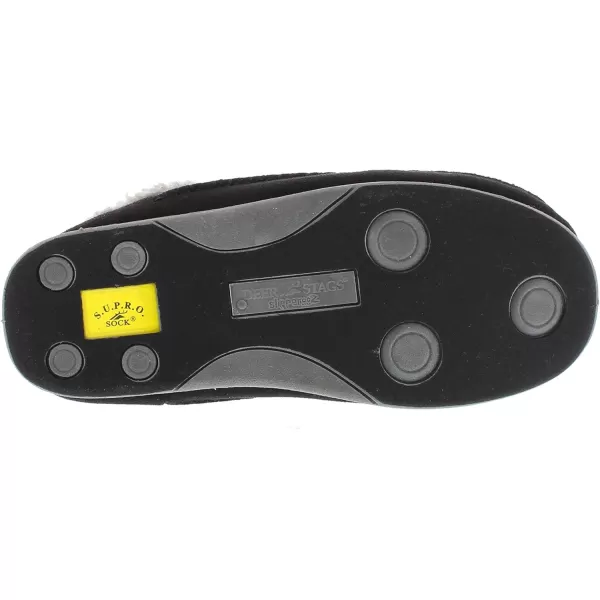 Deer Stags Unisex Nordic Microsuede Slipper / Black / Men's 13 US / Wide