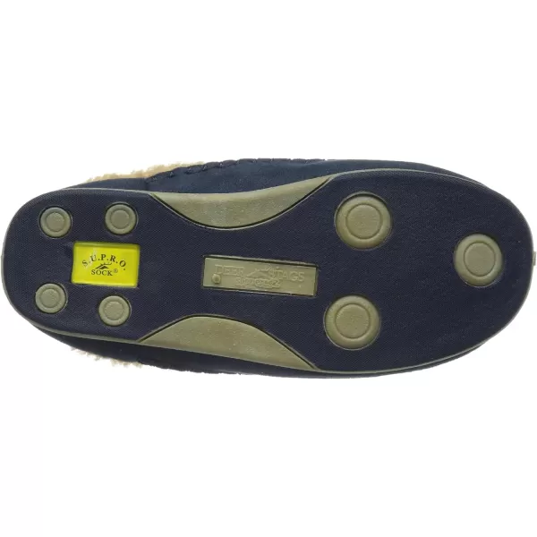 Deer Stags Unisex Nordic Microsuede Slipper / Navy / Men's 7 US / Medium